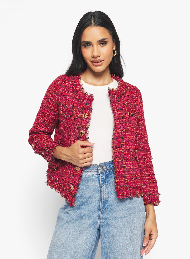 Ginger Classic Button Down Tweed Jacket - Image 1