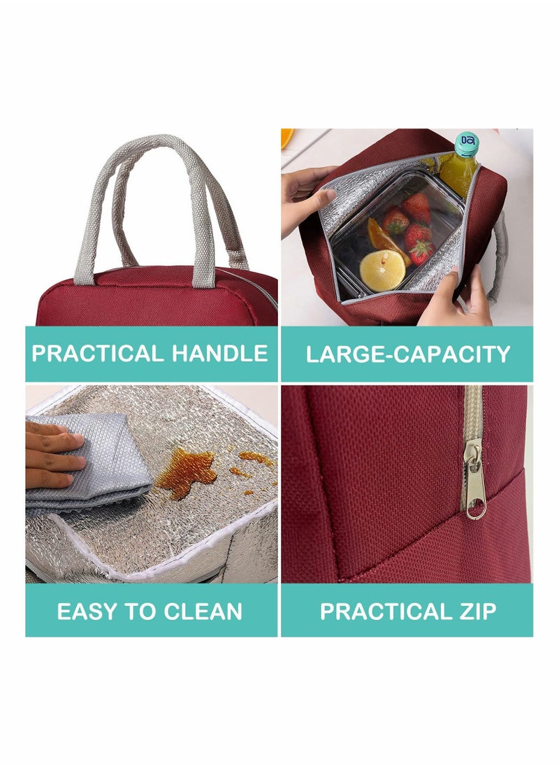 KASTWAVE Cute Lunch Bags for Women, Cartoon Thermal Lunch Tote Bag Lunch Box Containers Cooler for Adult Boys Girls School Picnic Travel  - Image 5