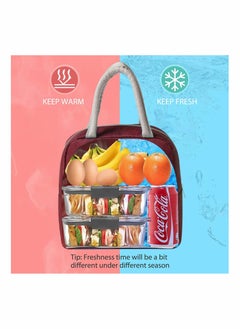 KASTWAVE Cute Lunch Bags for Women, Cartoon Thermal Lunch Tote Bag Lunch Box Containers Cooler for Adult Boys Girls School Picnic Travel  - Image 4
