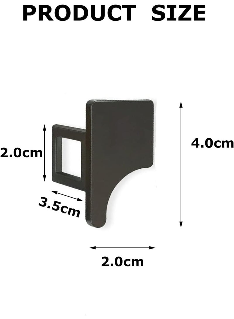 HPS 2 Pieces Black Car Seat Belt Buckle Clip Universal for Most Vehicle - Image 2