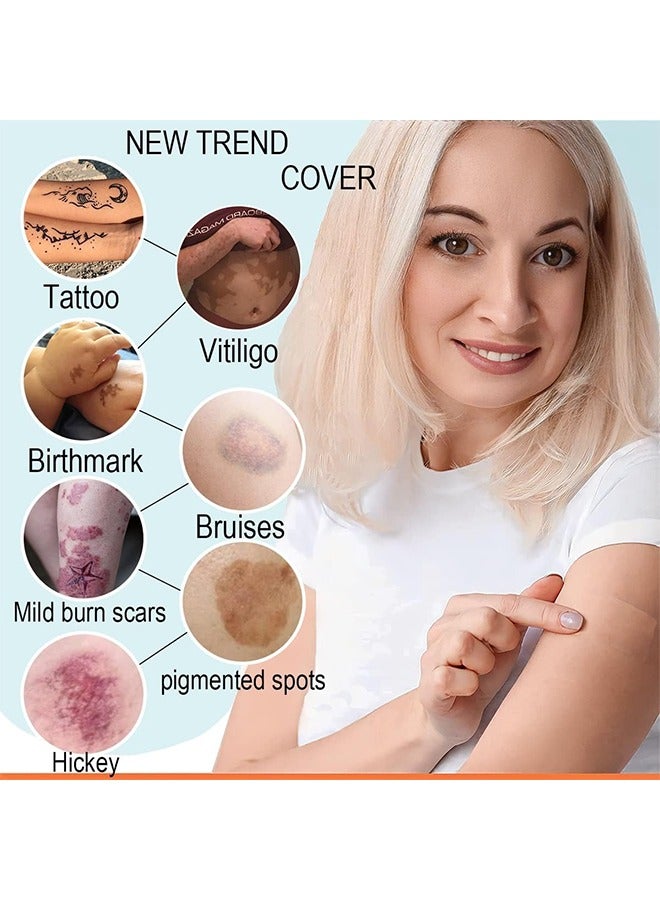 Tattoo Cover Up Sticker Ultra Thin Patch, Tattoo Concealing Tape Breathable And Waterproof Skin Concealing Tape Tattoo Flaw Conceal Sticker Patch Scar Cover Sticker (2 Skin Primary Color) - Image 5