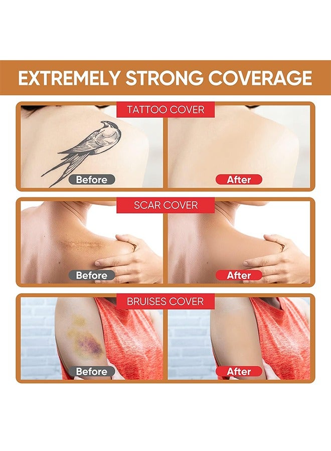 Tattoo Cover Up Sticker Ultra Thin Patch, Tattoo Concealing Tape Breathable And Waterproof Skin Concealing Tape Tattoo Flaw Conceal Sticker Patch Scar Cover Sticker (2 Skin Primary Color) - Image 3