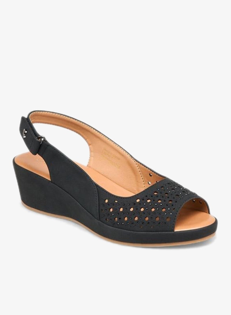 Le Confort Women Cutout Detail Wedge Heel Sandals - Image 2