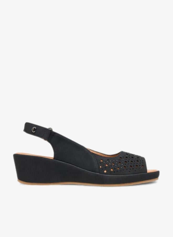 Le Confort Women Cutout Detail Wedge Heel Sandals - Image 1
