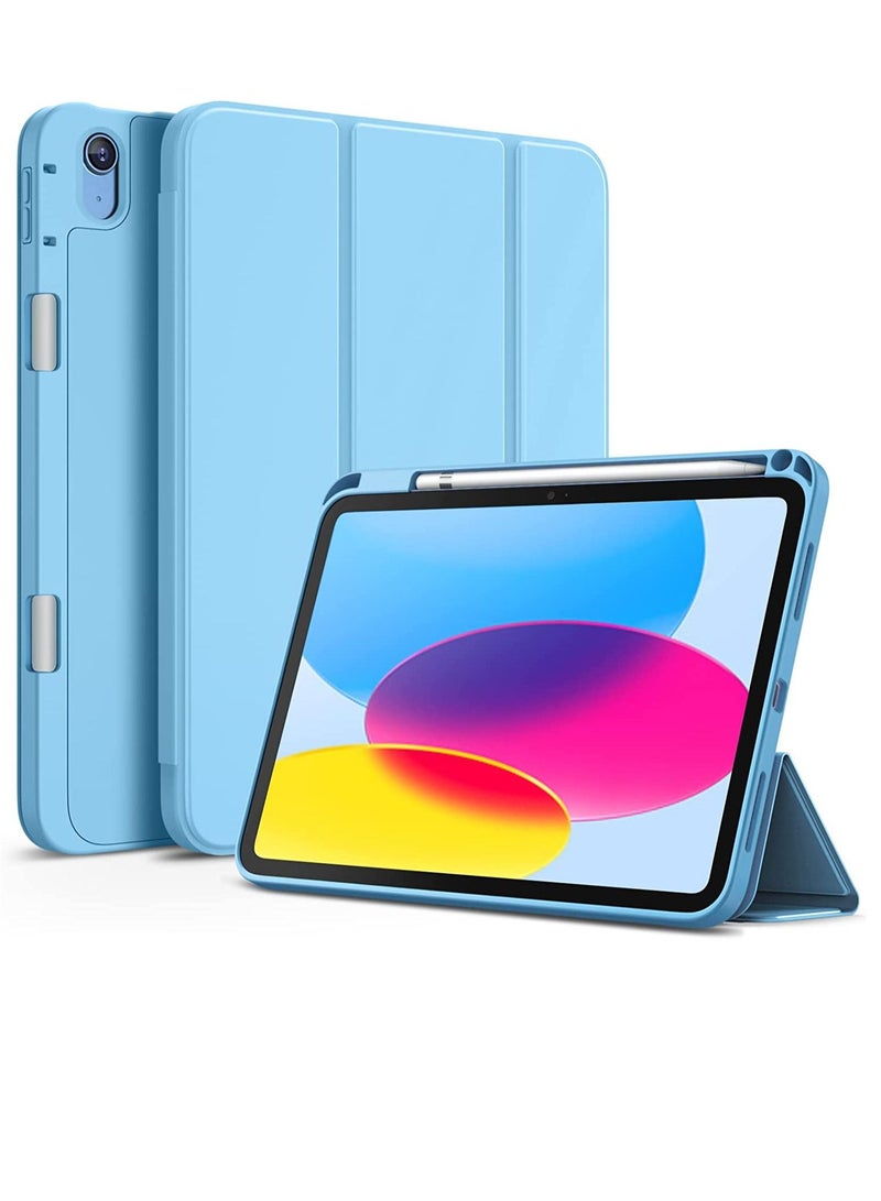 GENNEXT iPad 10th Generation 10.9 inch 2022 Case Flip Cover with Magnetic Closure Auto Wake/Sleep function having Pencil holder Slot - Image 1