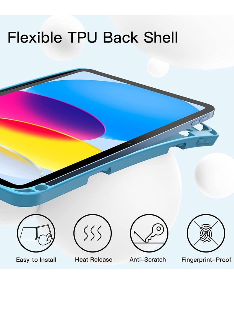 GENNEXT iPad 10th Generation 10.9 inch 2022 Case Flip Cover with Magnetic Closure Auto Wake/Sleep function having Pencil holder Slot - Image 2