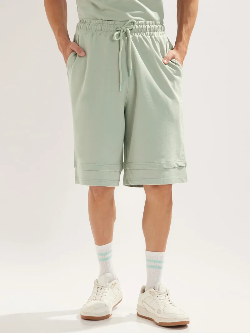 نوبيرو Cotton Solid Co-Ord Set for Men
