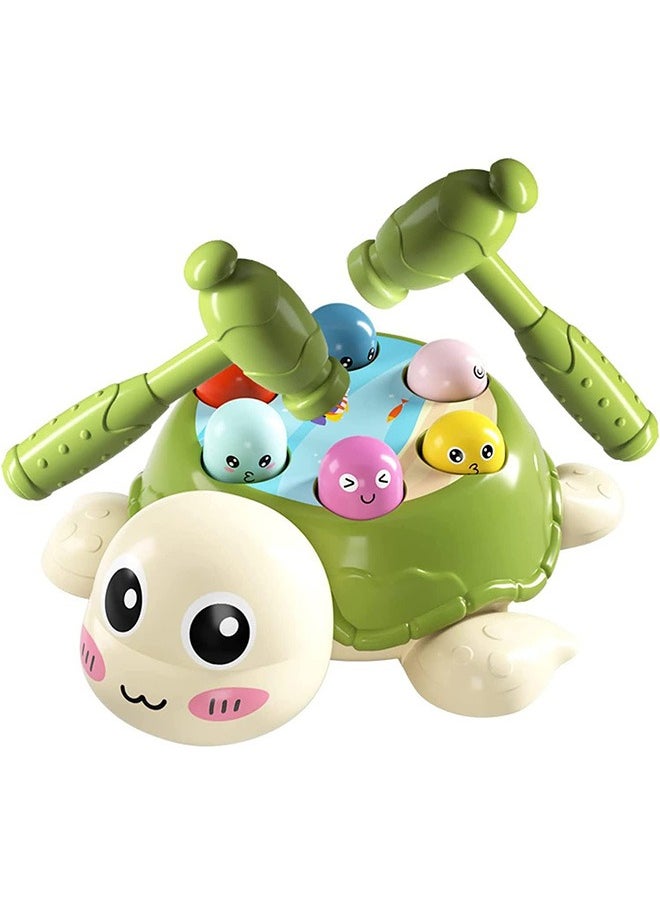 joyzzz - Turtle Banging Hamster Toy, Early Education Sensory Educational Toy to Cultivate Children's Hand-eye Coordination and Attention - Image 1