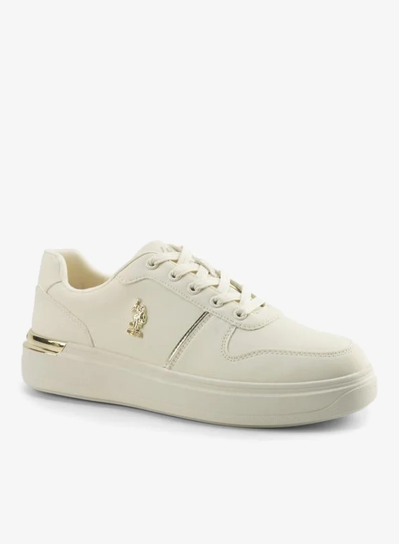 Women Logo Accent Lace-Up Sneakers