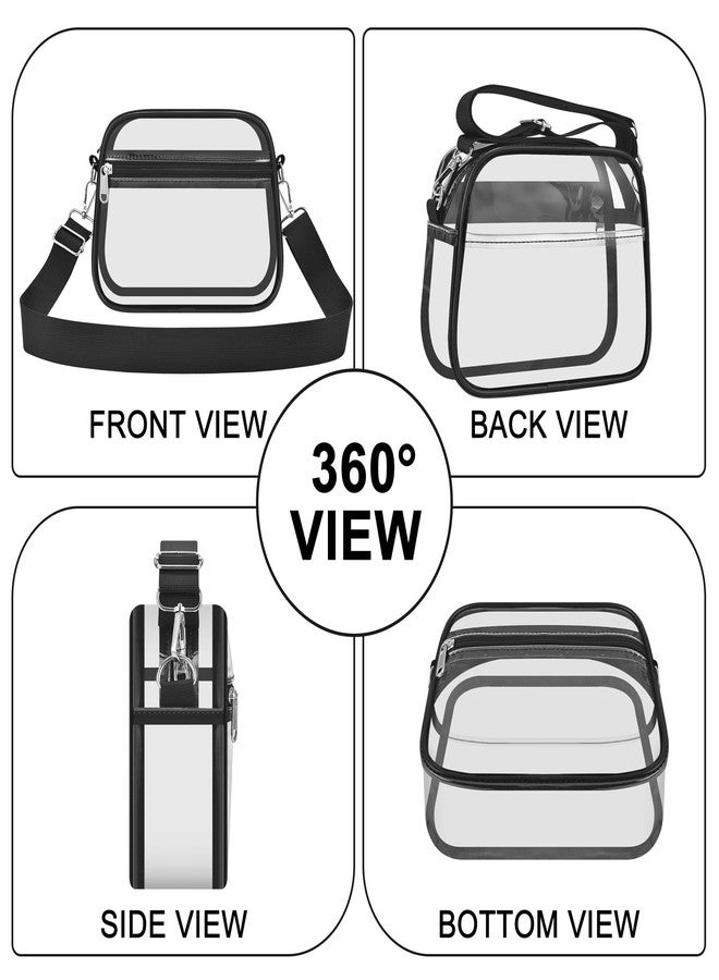 Oraben Clear Bag for Stadium Events, Clear Women's Satchel Handbags Stadium Approved，Small Clear Crossbody Purse Transparent Concert Bag with Adjustable - Image 5