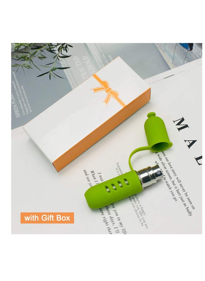 SYOSI 5ml Refillable Perfume Atomizer for Travel, TSA-Approved Portable Mini Empty Cologne Spray Pump Bottle, Dispenser Container Pocket Size Men and Women (Green)  - Image 4