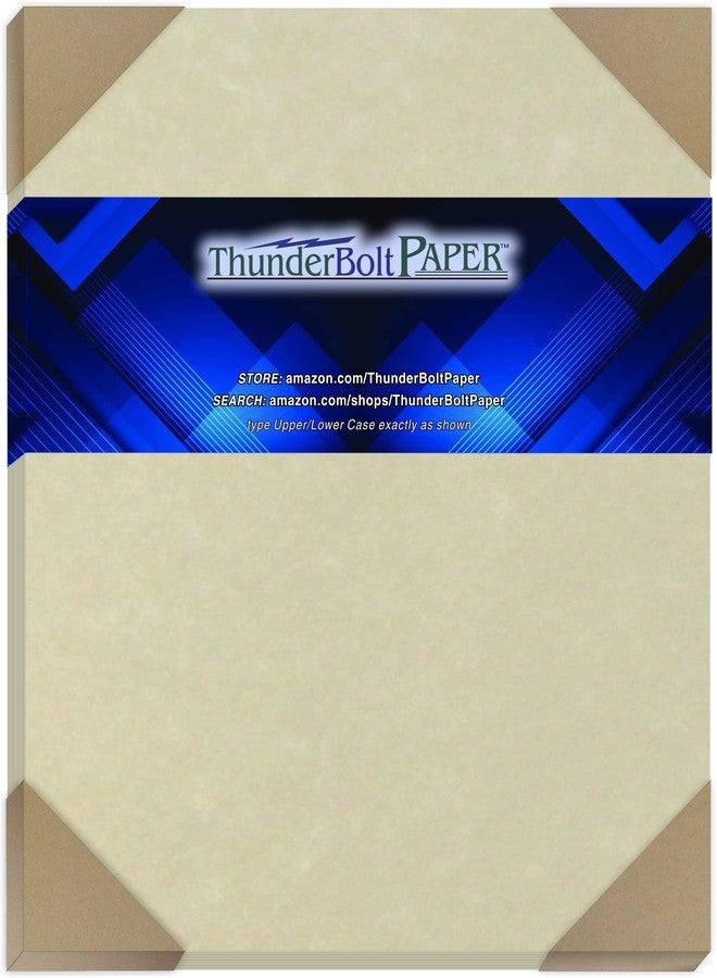 ThunderBolt Paper 25 Natural Parchment 65lb Cover Paper Sheets A4-8.27x11.7 European Size - Printable Old Parchment Semblance Through The Processing of The Pulp - Image 1