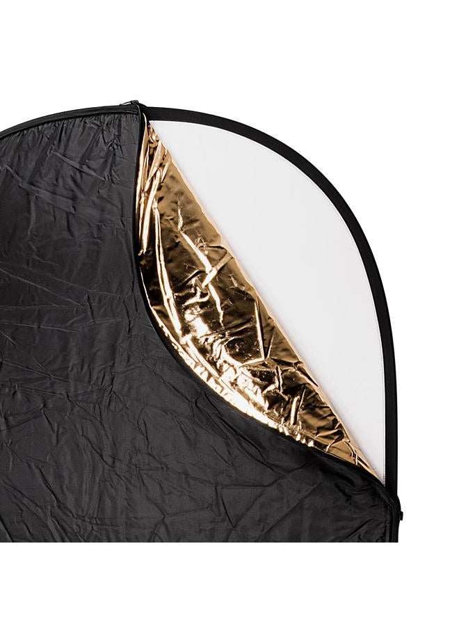 Fotodiox Pro 5-in-1 Reflector - 22in (55cm) Premium Grade Collapsible Disc (Silver/Gold/Black/White/Diffuser) - Image 3
