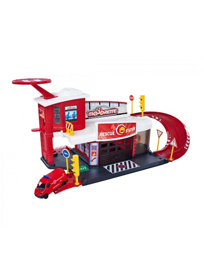 Majorette Creatix Rescue Station With 1 Vehicle  - Image 2