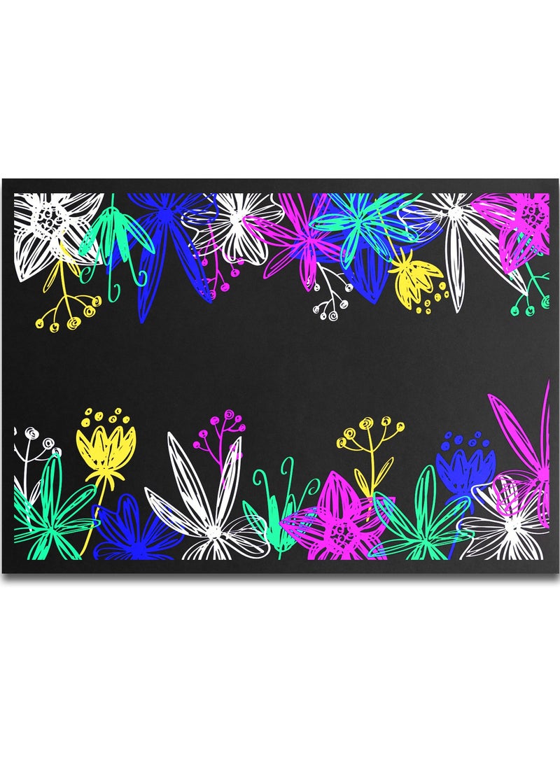 firstnock 50 X 70 CM Black Card Paper 6 Sheets Extra Large Black Paper, Extra Big Black Paper  - Image 2