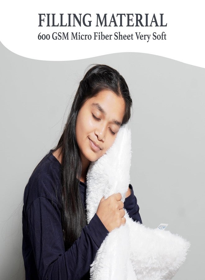 NEXTGO Floor Seat Cushions Yoga Meditation Mat Pooja aasan Soft Extra Comfortable Feather Touch Last Long Upto Washable Material Size 24 x 30 Inch 2 x 2.5 Fit (White) - Image 5