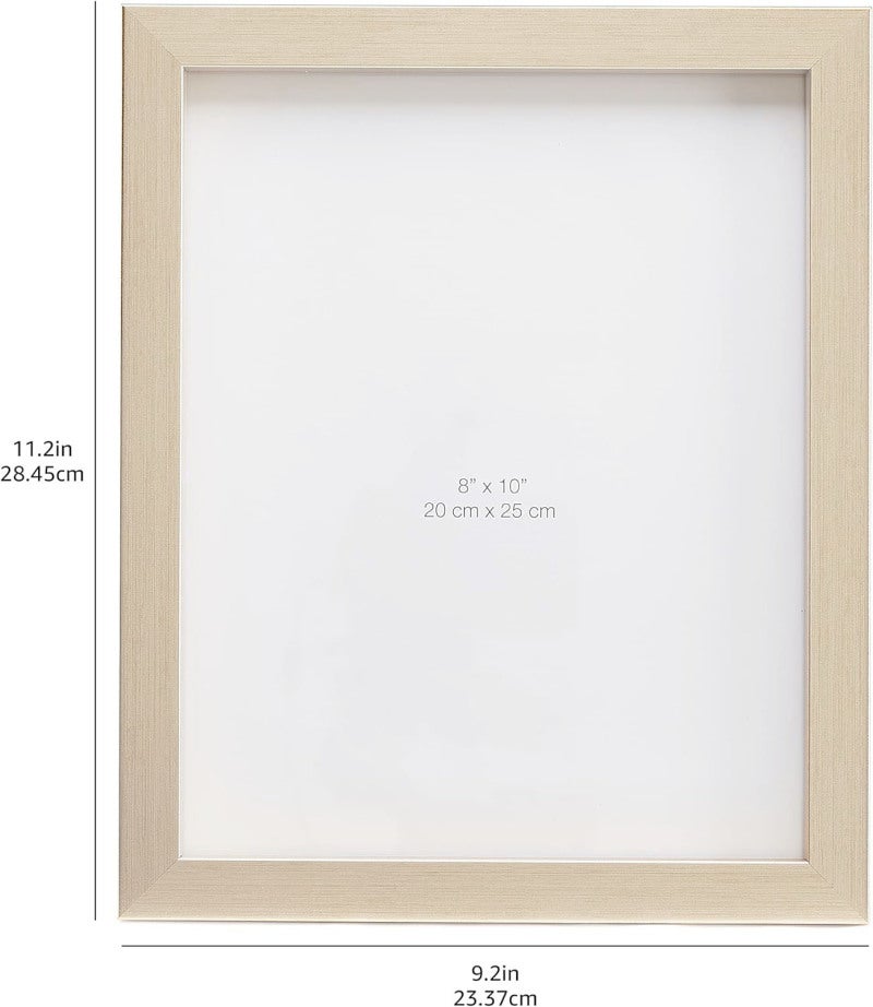 Picture Frame 8x10 Inch Set of 2,Made of Wood, Wall Mount Vertically or Horizontally-Photo Frame Poster Frames, Wall Mount or Tabletop Use, Black - Image 2