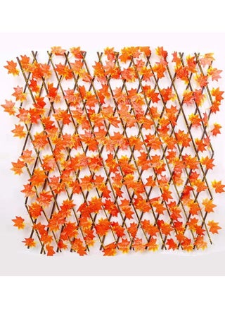 2pcs Wooden Fence with Artificial Plant Maple Leaves Orange - pzsku/Z65C3474A8ACB8EA64DD8Z/45/_/1651758870/23838a31-c0fe-46fc-91a4-80c1cec64905