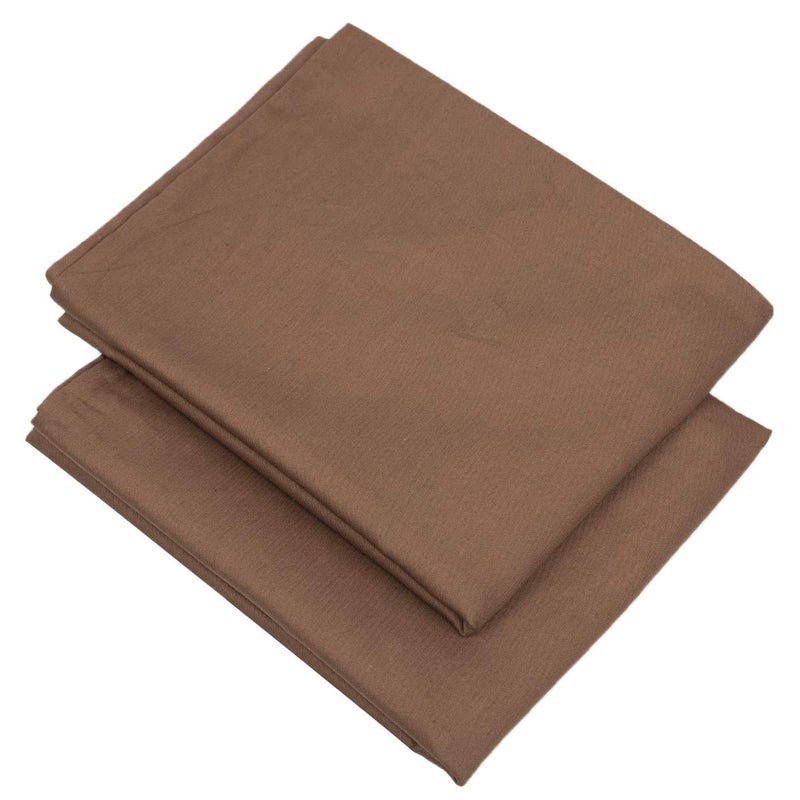 mookaitedecor 100% Cotton Pillowcase Set of 2, Solid Color Pillow Case Covers with Envelope Closure, Rectangular Cushion Case for Couch & Chair & Bed, 18 x 29 Inch, Brown - Image 4