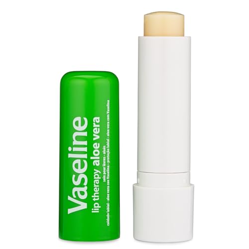 Vaseline Lip Therapy Care Aloe Fresh, Fast-Acting Nourishment, Ideal for Chapped, Dry, Cracked, or Damaged Lips, Lip Balm, 4-Pack, 0.16 Oz Each - Image 3