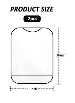 Oasisgalore 2PCS Transparent Waterproof Back Seat Protector for Car，Car Kick Mats for Kids，Easy Clean  - Image 2