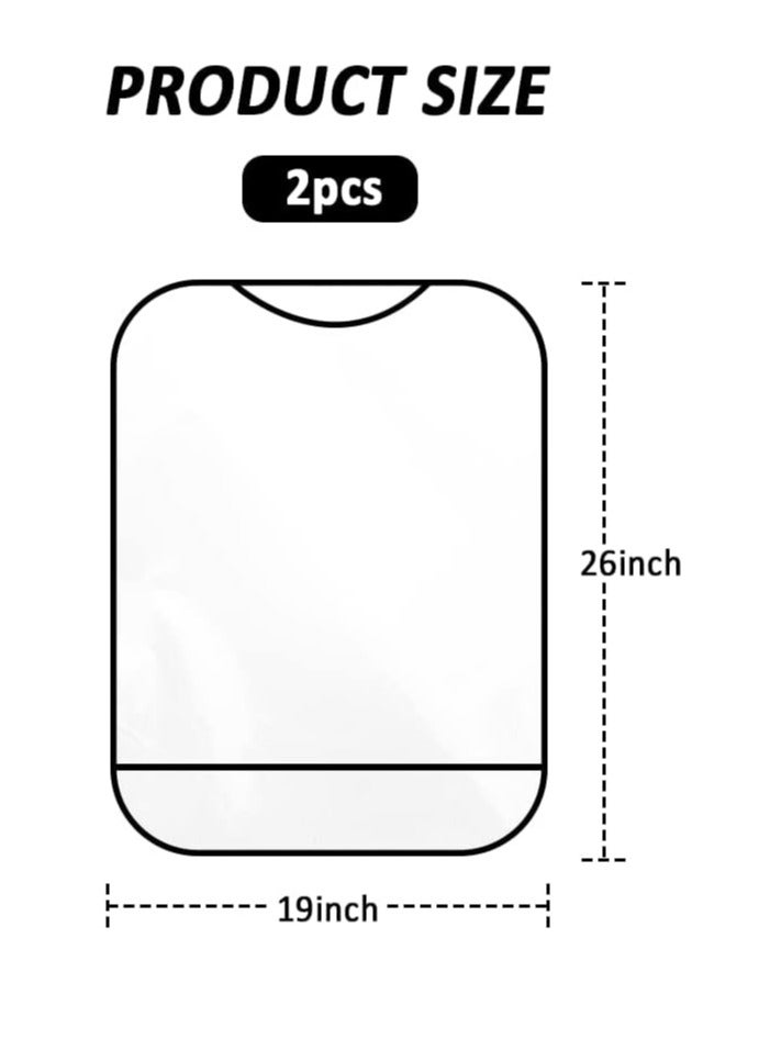 أوزيغالور 2 قطعة من محميات الخلفية الشفافة المعاينة للسيارة، مصفوفات الدفع للأطفال، سهل النظيفة - Image 2