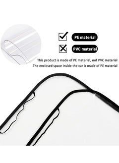 Oasisgalore 2PCS Transparent Waterproof Back Seat Protector for Car，Car Kick Mats for Kids，Easy Clean  - Image 3