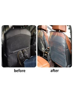 Oasisgalore 2PCS Transparent Waterproof Back Seat Protector for Car，Car Kick Mats for Kids，Easy Clean  - Image 5