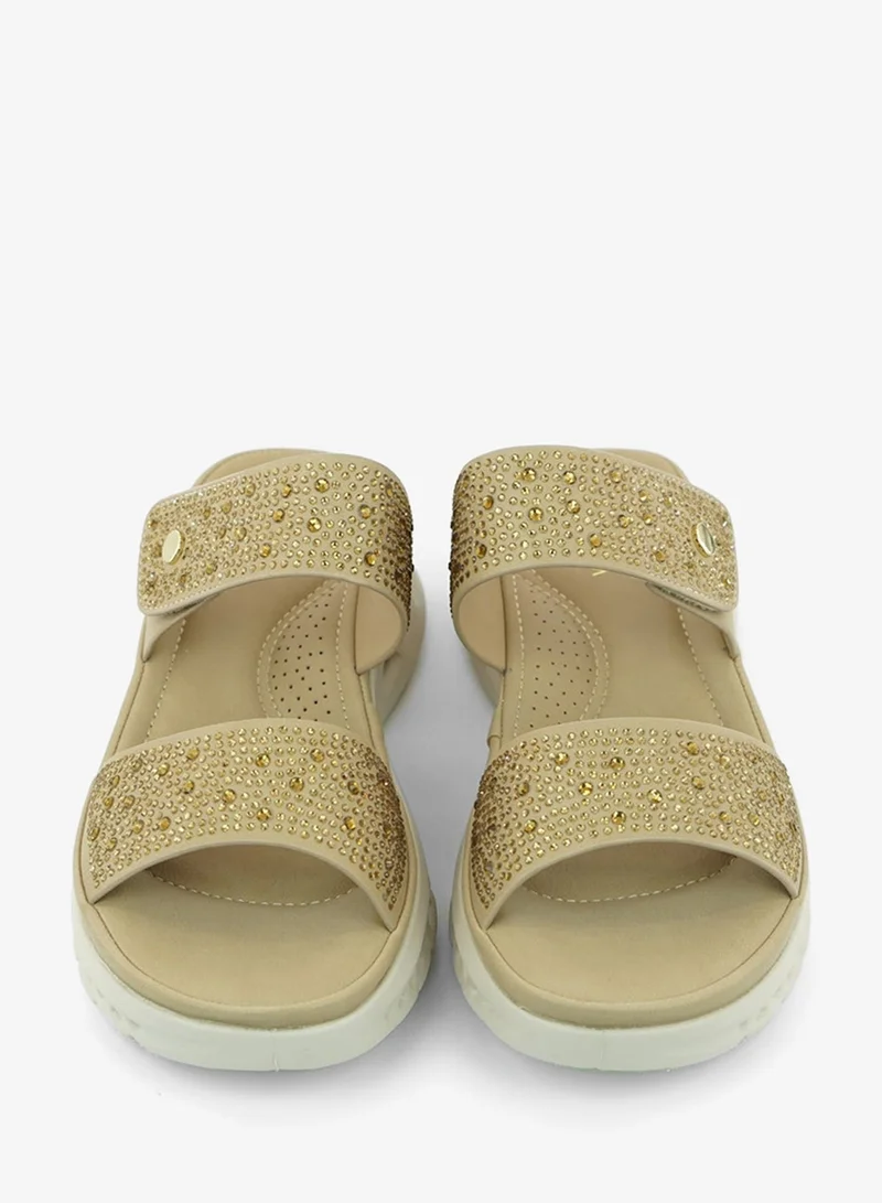 Zayna Beige 221-333 Zayna Ladies Casual Slides 3F2006-13 Beige for Women | Best Price UAE