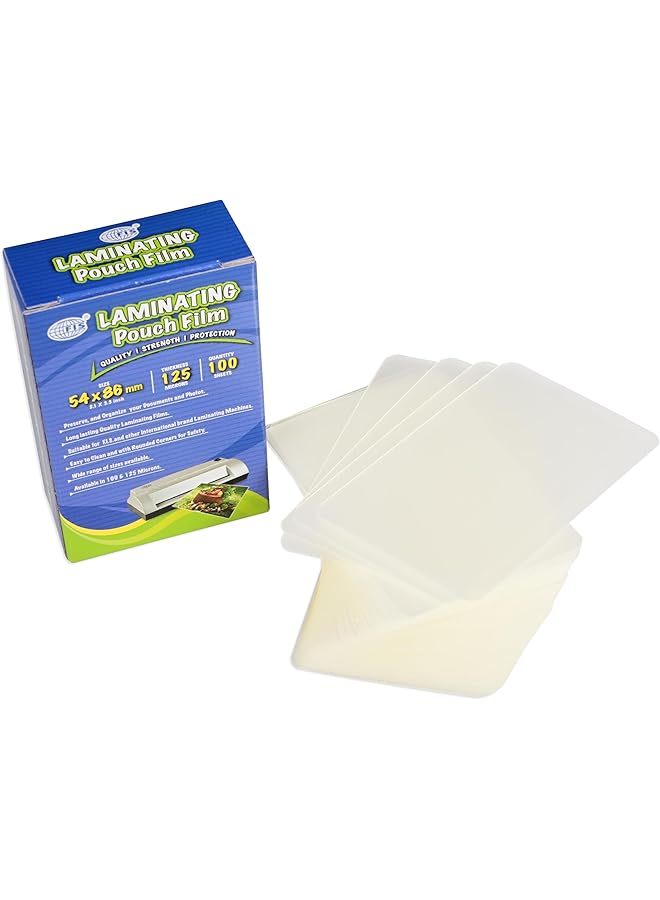 erorex Laminating Pouch Film Size 54X86Mm 125 Micron Thickness 100 Sheets Rounded Corners Fslm5486 - Image 3