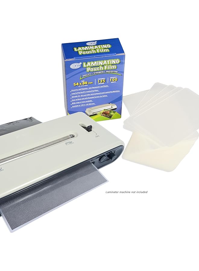erorex Laminating Pouch Film Size 54X86Mm 125 Micron Thickness 100 Sheets Rounded Corners Fslm5486 - Image 4