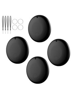 Mini  Smart Tarcker Work with Apple Find My (iOS Only) 4-Pack, IP67 Waterproof, Keys Finder and Item Locator for Keys, Bags,Luggage and More (Not for Android)