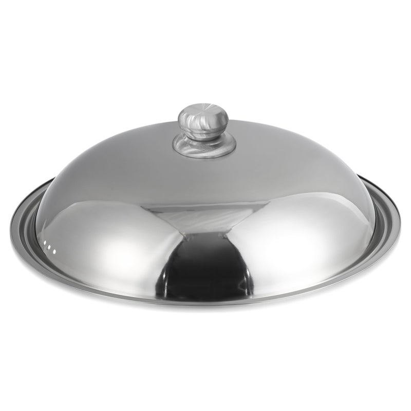 36cm Stainless Steel Universal Saucepan Lid Replacement Round Pot Cover Random Knob Style - Image 2