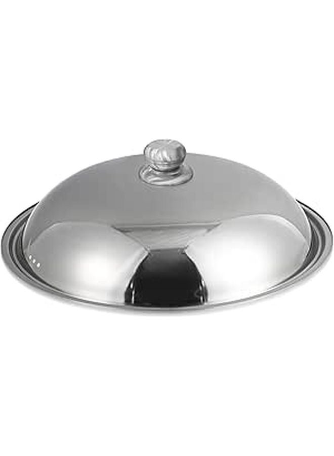 36cm Stainless Steel Universal Saucepan Lid Replacement Round Pot Cover Random Knob Style - Image 1