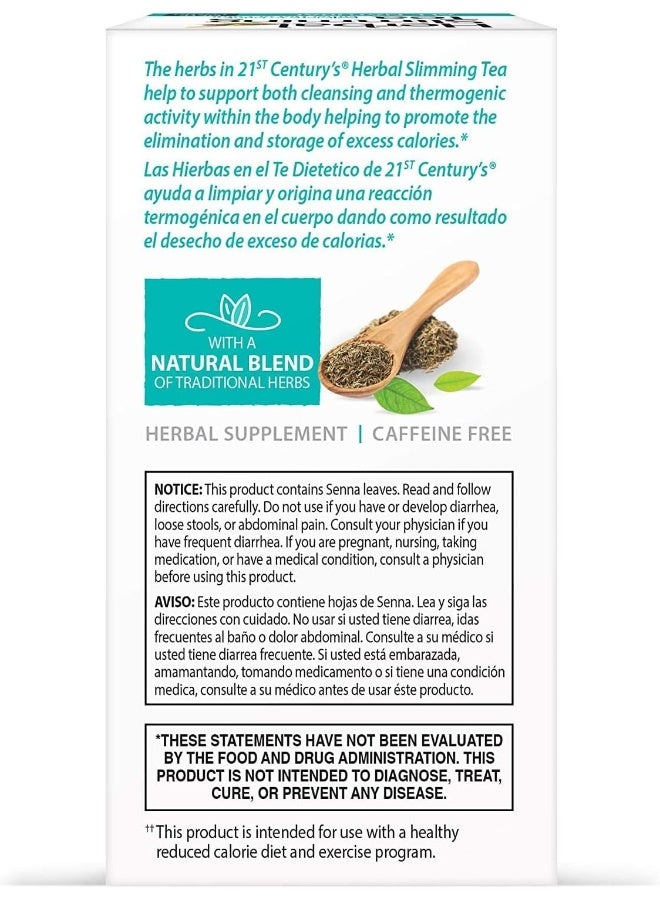 21st Century Slimming Tea - Natural - 24 Teabags - Image 2