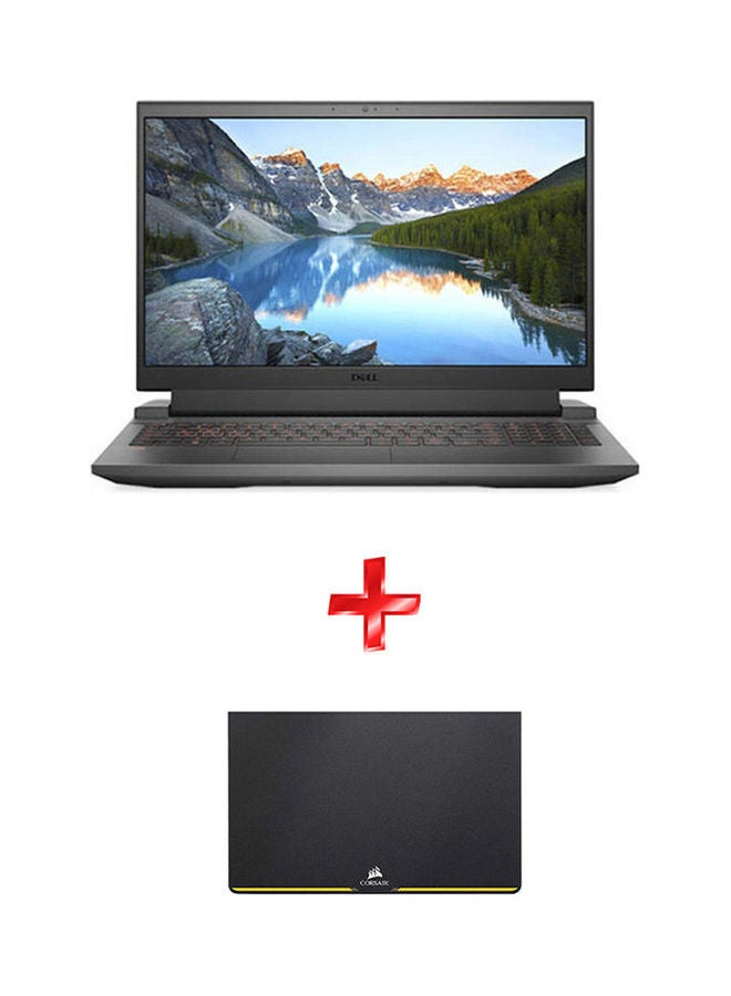 ديل Gaming 3 Series G15 5510-D1866B 15.6 inch Full HD 10th Gen Intel Core i7 Core i7-10870H 16gigabyte Ram 512gigabyte SSD 6 RTX3060 Graphic Card - DOS with Wired Gaming Mouse English/Arabic Black - Image 1