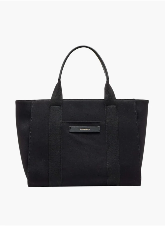 فلورا بيلا من شو إكسبرس Women's Solid Tote Bag with Zip Closure and Double Handle