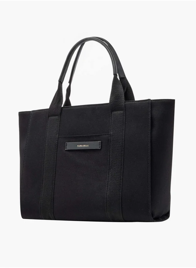 فلورا بيلا من شو إكسبرس Women's Solid Tote Bag with Zip Closure and Double Handle