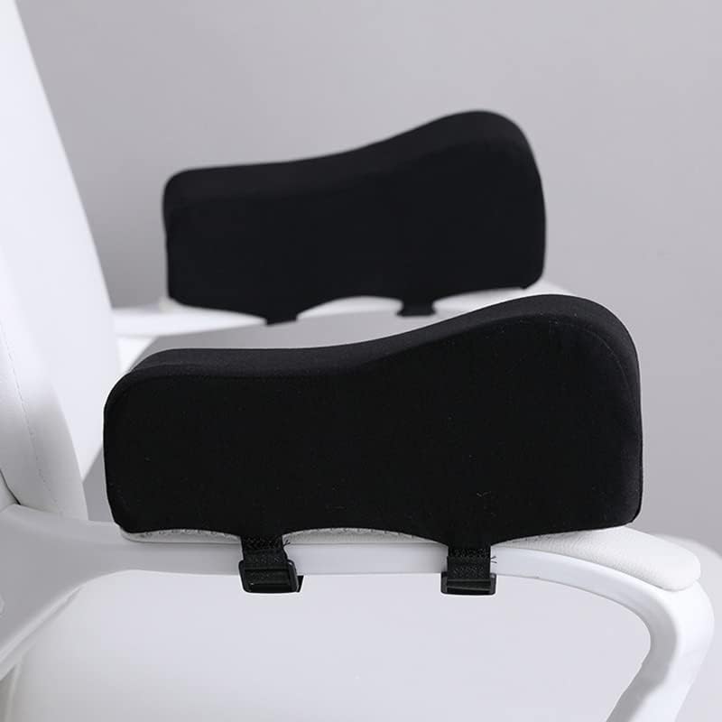 Office Chair Armrest Pads, Removable Ergonomic Gaming Chair Armrest Cover Washable Increase Height Arm Rest Pillow for Desk Chairs (Cotton Front 10cm Back 7cm) - Image 3