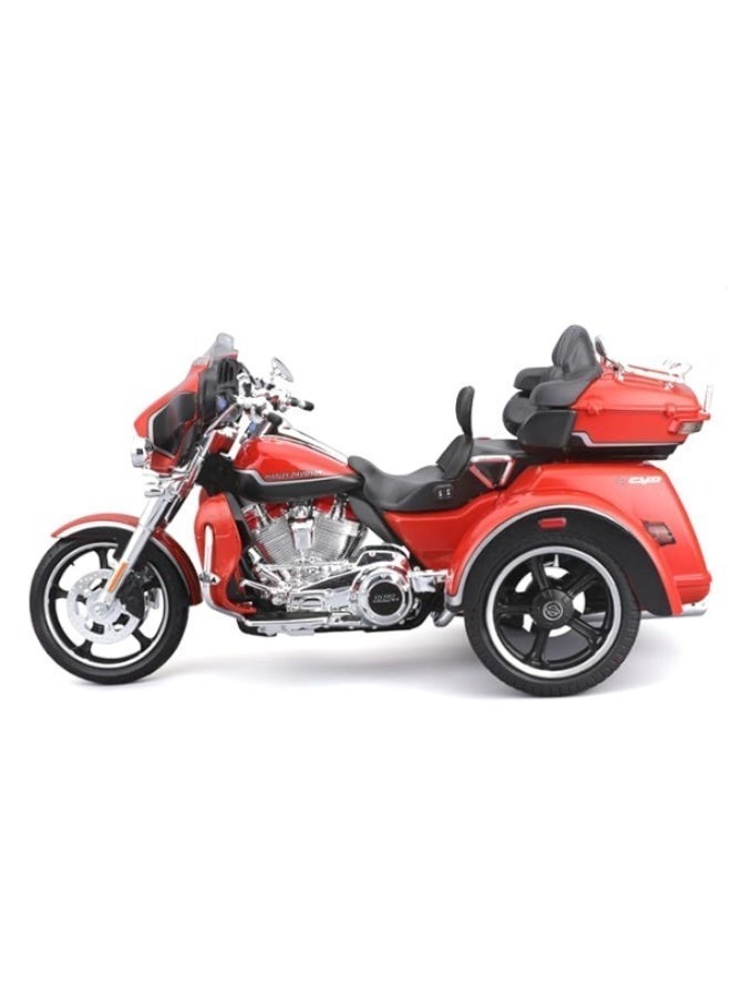 مايستو مجسم دراجة ثلاثية العجلات Maisto Harley-Davidson 2021 CVO Tri Glide بمقياس 1:12 (مصنوع من المعدن المصبوب)، باللون الأحمر - مركبة مجمعة مسبقاً قابلة للاقتناء - Image 5