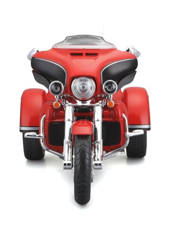 مايستو مجسم دراجة ثلاثية العجلات Maisto Harley-Davidson 2021 CVO Tri Glide بمقياس 1:12 (مصنوع من المعدن المصبوب)، باللون الأحمر - مركبة مجمعة مسبقاً قابلة للاقتناء - Image 3
