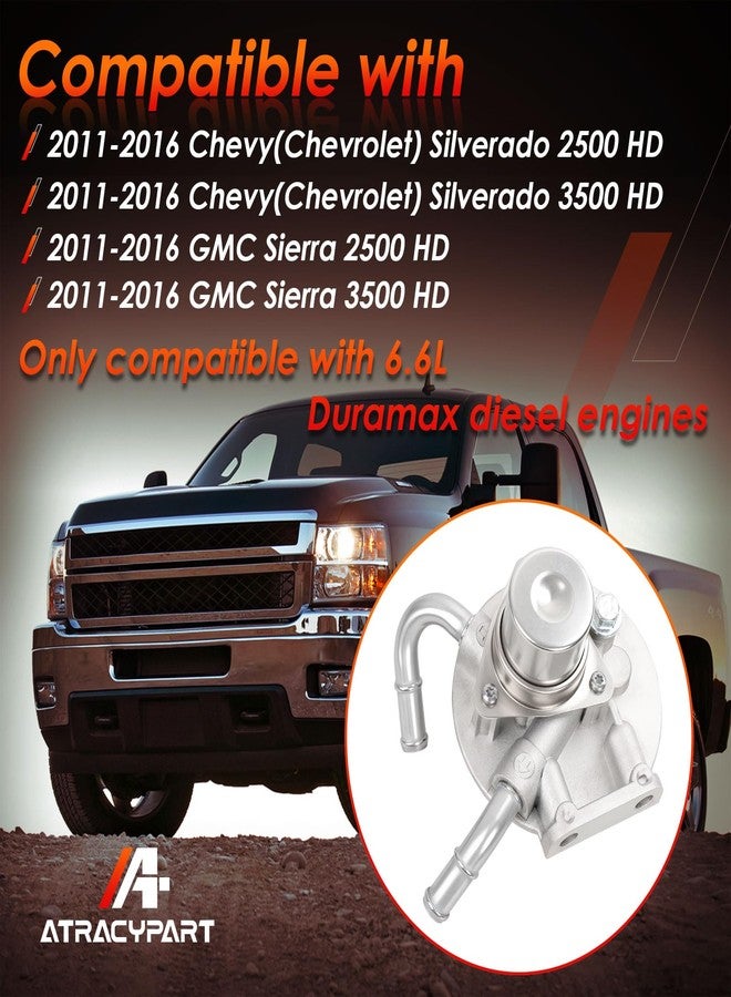 ATRACYPART 904-000 Diesel Fuel Filter Housing Compatible with 2011-2016 Chevy/Chevolet Silverado & GMC Sierra 2500 3500 HD 6.6L Duramax Diesel Engine - Image 2