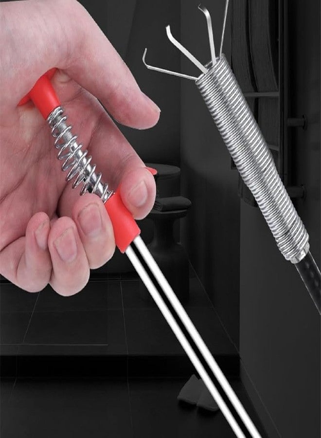 Lapras 𝟏𝟓 𝐘𝐞𝐚𝐫𝐬 𝐖𝐚𝐫𝐫𝐚𝐧𝐭𝐲 Flexible Drain Cleaning Tool, 160cm Long Spring Wire Sink Unclogger for Hair, Food & Debris Removal, Ideal for Kitchen, Bathroom, Wash Basin & Pipe Cleaning - Image 4