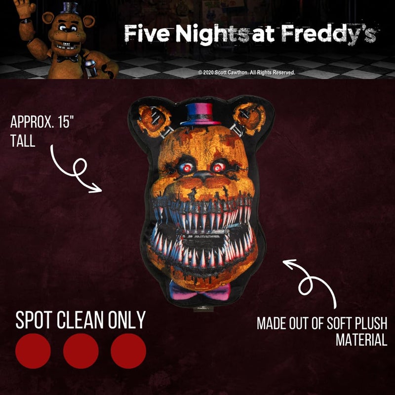 Franco Collectibles Super Soft Bedding Decorative Cushion Throw Pillow (Official Licensed Product), 15" Tall, Five Nights at Freddy's - Image 3