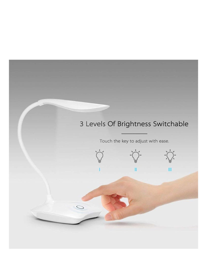 Generic - Touch-controlled LED desk lamp with a 360-degree adjustable head. Multicolors - Image 1