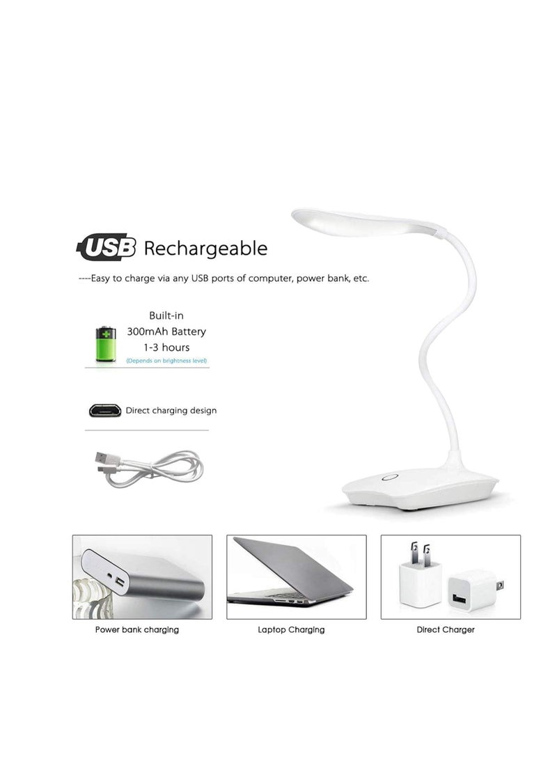 Generic - Touch-controlled LED desk lamp with a 360-degree adjustable head. Multicolors - Image 1