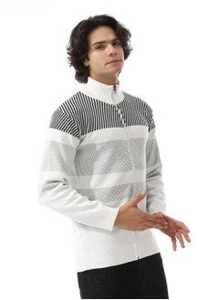 Andora Zipper Knitted Long Sleeves Sweater  - Image 2