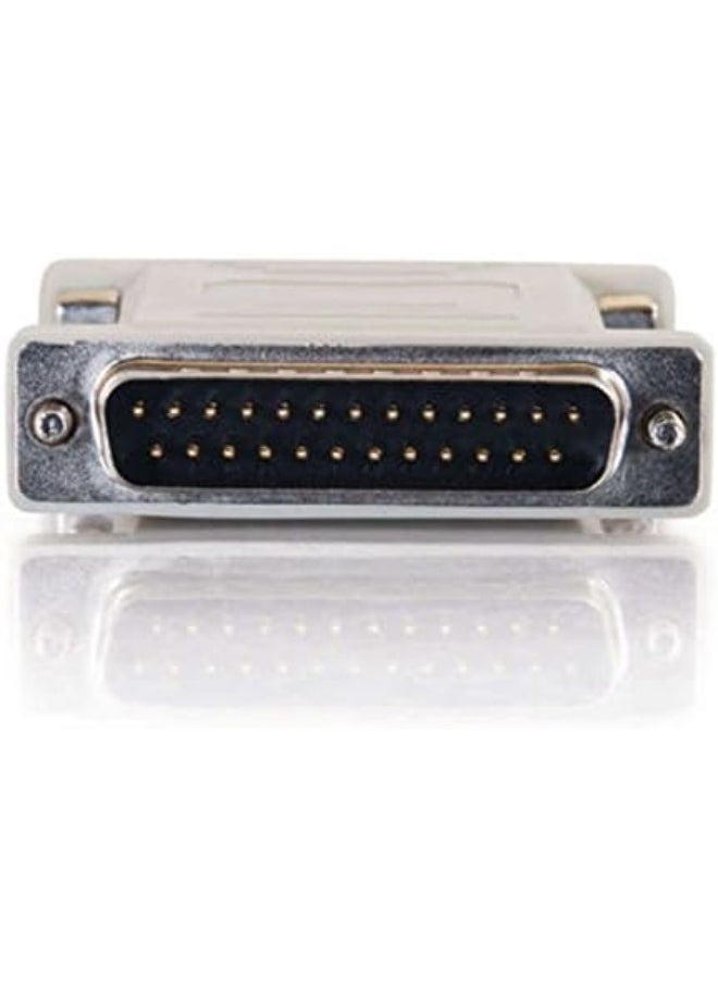 C2G C2G Legrand Null Modem Adapter, DB25 Male to Female RS232 Serial Adapter, Beige 1.5 InchSerial Cable Adapter, 1 Count, C2G 02469  - Image 3