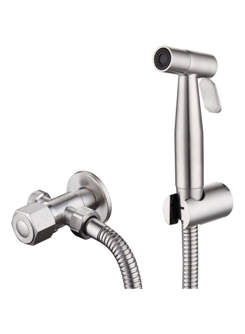 Shower Booster Nozzle Brushed Spray Gun Four-Piece Set For Bathroom Clean - Image 1