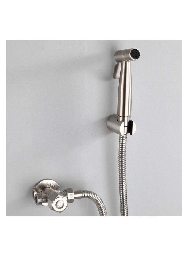 Shower Booster Nozzle Brushed Spray Gun Four-Piece Set For Bathroom Clean - Image 3